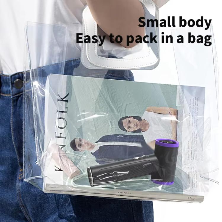 WT23 Handheld Digital Display Turbine Fan Outdoor Stepless Variable Speed Fan(Beige) - Electric Fans by buy2fix | Online Shopping UK | buy2fix