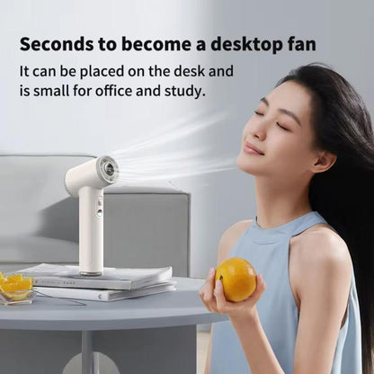 WT23 Handheld Digital Display Turbine Fan Outdoor Stepless Variable Speed Fan(Black) - Electric Fans by buy2fix | Online Shopping UK | buy2fix