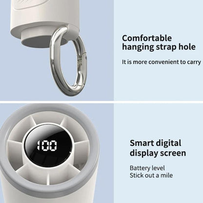 WT23 Handheld Digital Display Turbine Fan Outdoor Stepless Variable Speed Fan(Black) - Electric Fans by buy2fix | Online Shopping UK | buy2fix