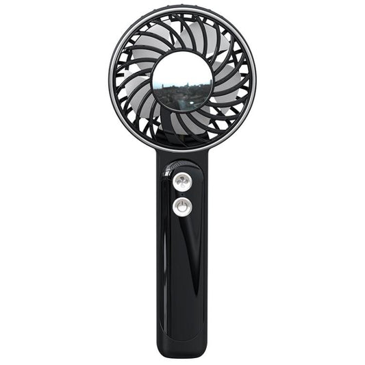 WT25 Handheld Fan With Lanyard Clip USB Desktop Silent Rechargeable Fan(Black) - Electric Fans by buy2fix | Online Shopping UK | buy2fix