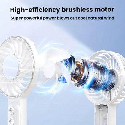 WT25 Handheld Fan With Lanyard Clip USB Desktop Silent Rechargeable Fan(Pink) - Electric Fans by buy2fix | Online Shopping UK | buy2fix