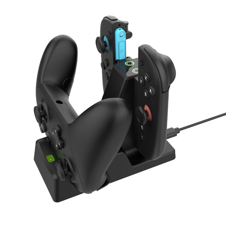 For Nintendo Switch 2 Joy-Con & Pro Controller 3-in-1 Charging Dock Storage Holder with LED Indicators - Charger & Power by buy2fix | Online Shopping UK | buy2fix