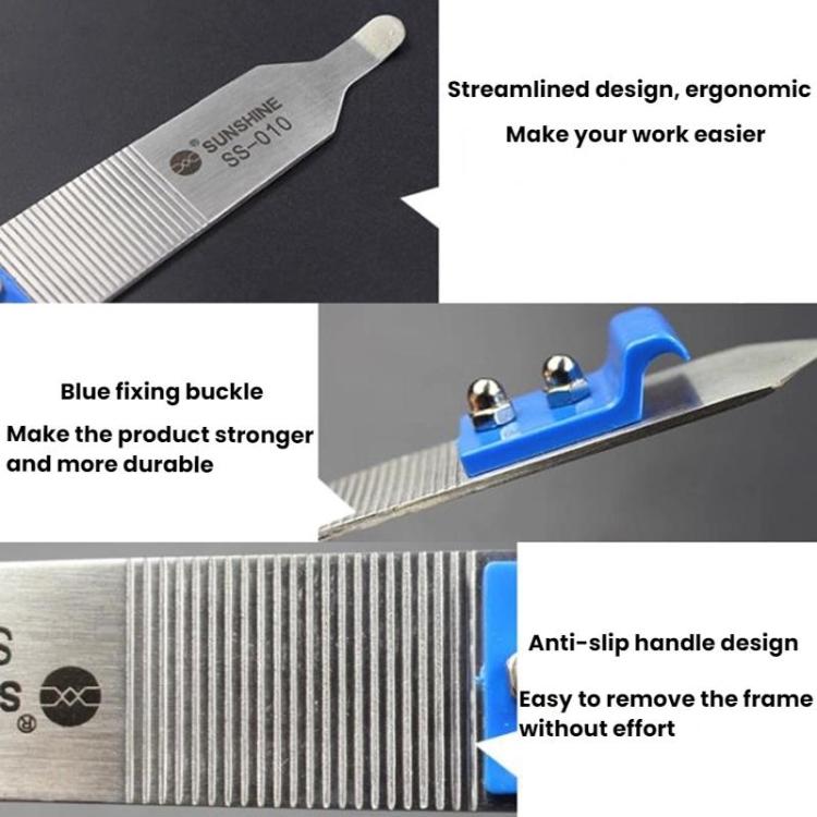 SUNSHINE SS-010 Mobile Phone Shell Opening Frame Disassembling Non-Slip Pry Bar Disassembly Repair Tool - Crowbar by SUNSHINE | Online Shopping UK | buy2fix
