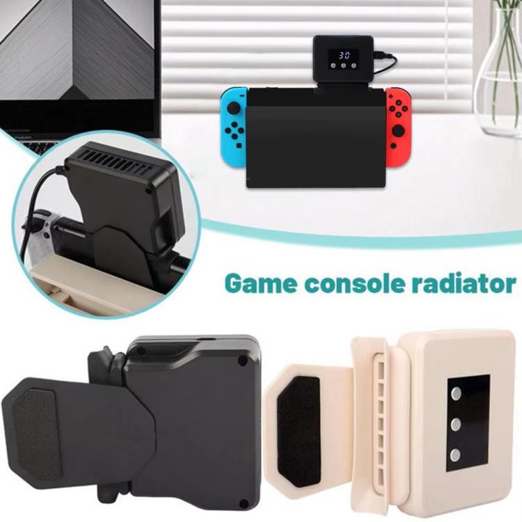 For Nintendo Switch 2 / Switch Console Exhaust Radiator With Temperature Display data(White) - Holder by buy2fix | Online Shopping UK | buy2fix