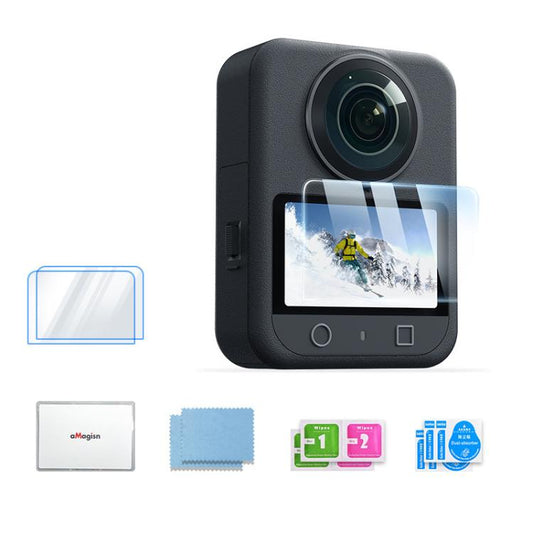 For DJI Osmo 360 Camera AMagisn HD Tempered Glass Screen Protector 2 Sets - Protective Film & Stickers by aMagisn | Online Shopping UK | buy2fix