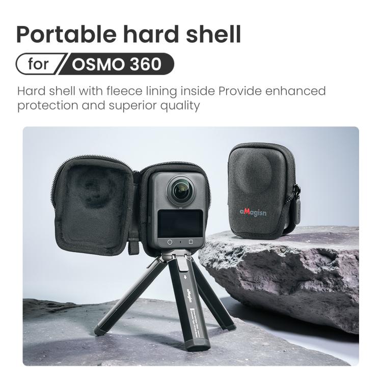 For DJI Osmo 360 Camera aMagisn Hard Shell Case Open-Access Charging Design - Case & Bags by aMagisn | Online Shopping UK | buy2fix