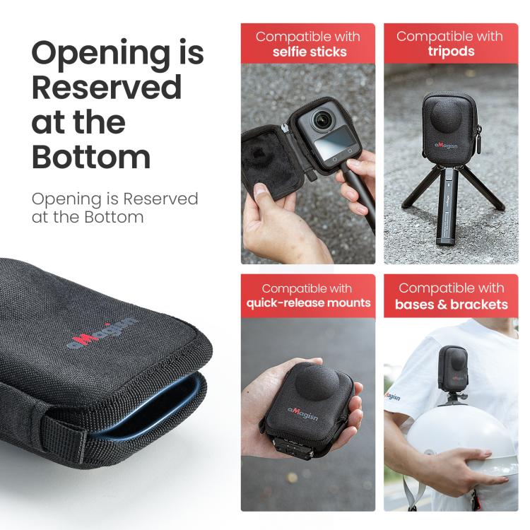 For DJI Osmo 360 Camera aMagisn Hard Shell Case Open-Access Charging Design - Case & Bags by aMagisn | Online Shopping UK | buy2fix