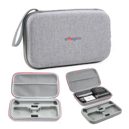 For DJI Osmo 360 aMagisn Mid-Size Storage Case Durable Organizer Bag With Detachable Inner Tray(Gray)