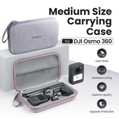 For DJI Osmo 360 aMagisn Mid-Size Storage Case Durable Organizer Bag With Detachable Inner Tray(Gray) - Case & Bags by aMagisn | Online Shopping UK | buy2fix