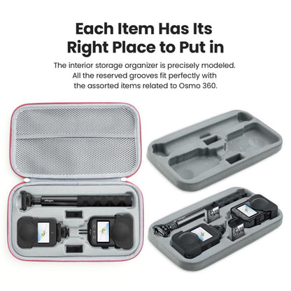 For DJI Osmo 360 aMagisn Mid-Size Storage Case Durable Organizer Bag With Detachable Inner Tray(Gray) - Case & Bags by aMagisn | Online Shopping UK | buy2fix