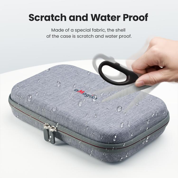 For DJI Osmo 360 aMagisn Mid-Size Storage Case Durable Organizer Bag With Detachable Inner Tray(Gray) - Case & Bags by aMagisn | Online Shopping UK | buy2fix