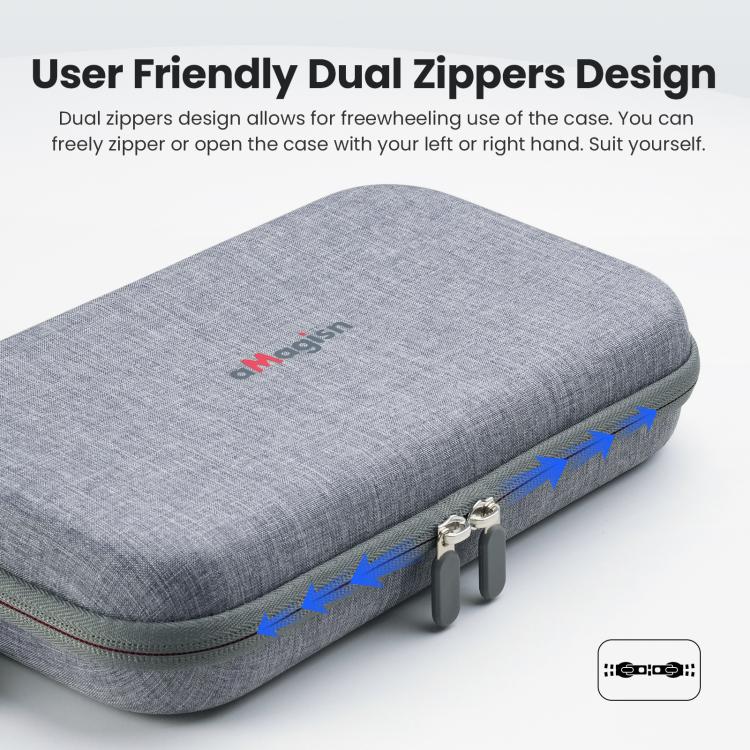 For DJI Osmo 360 aMagisn Mid-Size Storage Case Durable Organizer Bag With Detachable Inner Tray(Gray) - Case & Bags by aMagisn | Online Shopping UK | buy2fix