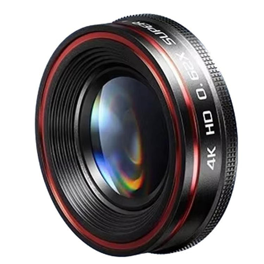 0.62X Wide angle High Definition Camera Mobile Phone Lens With Lens Clip