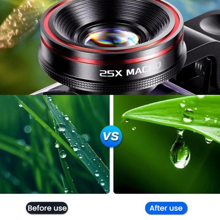 25X Macro High Definition Camera Mobile Phone Lens With Lens Clip - Macro & Wide-angle by buy2fix | Online Shopping UK | buy2fix