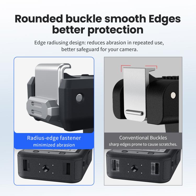 For DJI Osmo 360/Action 5 Pro/4/3 aMagisn Magnetic Quick-Release Adapter Plastic Snap-On Base(Black) - Other by aMagisn | Online Shopping UK | buy2fix