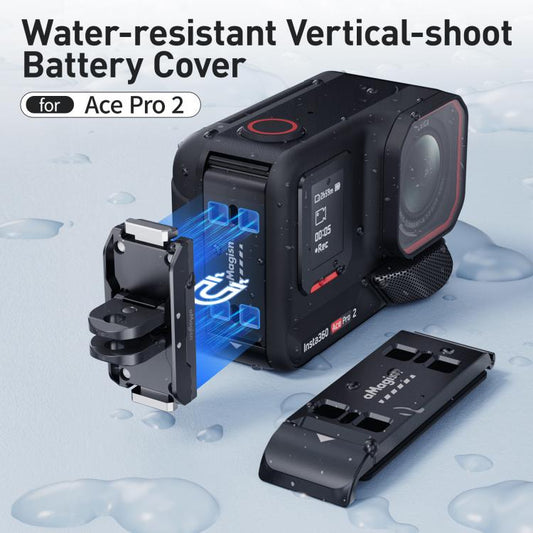 For Insta360 Ace Pro 2 aMagisn Water-resistant Vertical Shooting Battery Side Cover Compatible with Quick-Release Adapters(AC34) - Others by aMagisn | Online Shopping UK | buy2fix