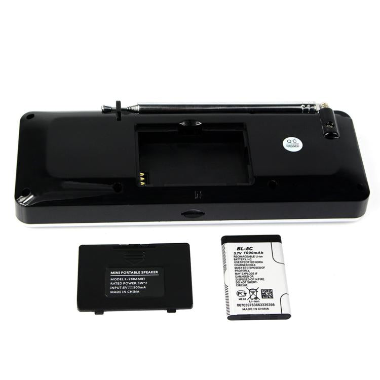 Retekess TR602 2 Band Bluetooth Radio MP3 Player(Black English Version) - Radio Player by Retekess | Online Shopping UK | buy2fix