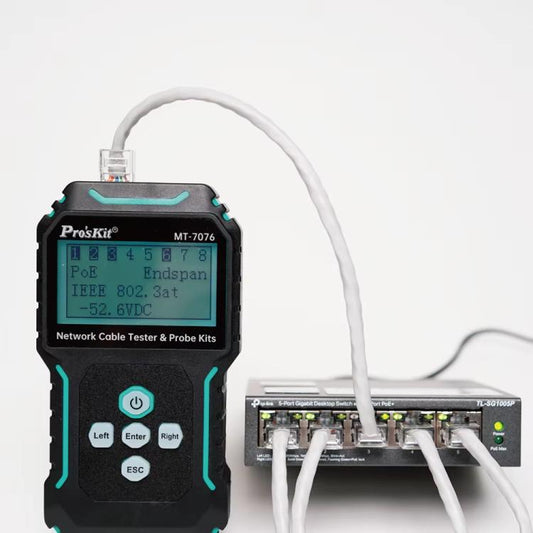 ProsKit MT-7076 LCD Anti-Interference Network Testing Cable Tracer(Green) - Lan Cable and Tools by ProsKit | Online Shopping UK | buy2fix