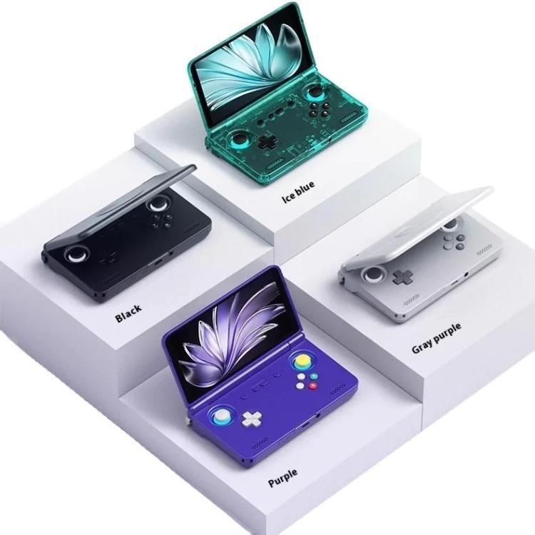 Retroid Pocket Flip 2 SD865 Processor Game Console Android13 5.5 Inch AMOLED Screen Wifi Bluetooth Video Player(Transparent Blue) - Pocket Console by Retroid Pocket | Online Shopping UK | buy2fix