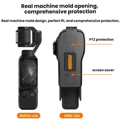 For DJI OSMO POCKET 3 BRDRC Body Screen Lens Protective Cover(Black) - Case & Bags by BRDRC | Online Shopping UK | buy2fix