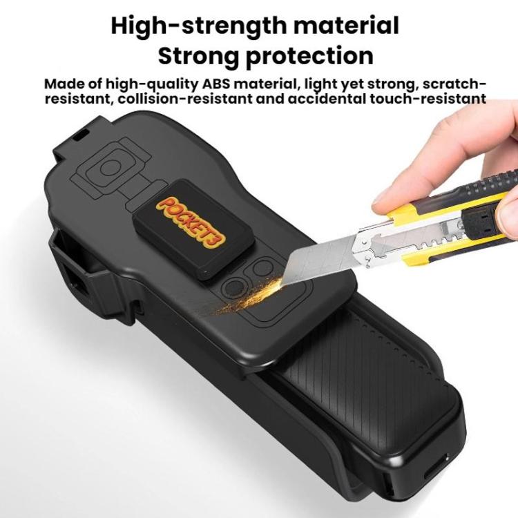 For DJI OSMO POCKET 3 BRDRC Body Screen Lens Protective Cover(Black) - Case & Bags by BRDRC | Online Shopping UK | buy2fix