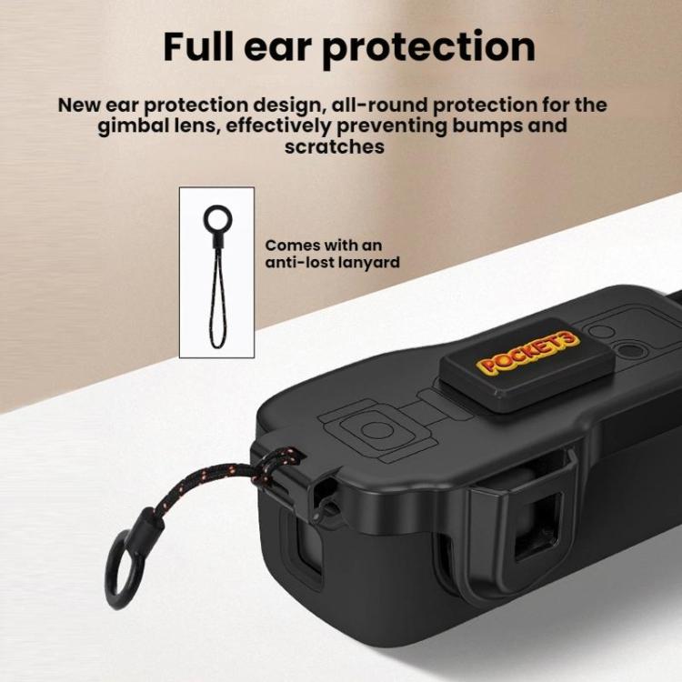 For DJI OSMO POCKET 3 BRDRC Body Screen Lens Protective Cover(Black) - Case & Bags by BRDRC | Online Shopping UK | buy2fix