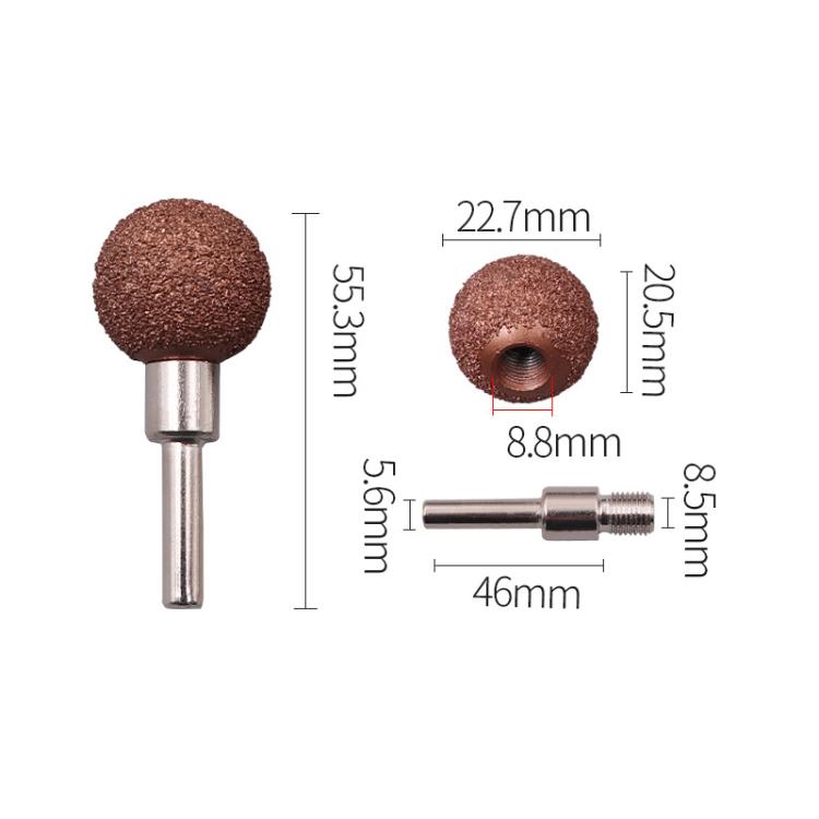 Tire Grinding Head Repair Tool, Specification: 22mm Lollipop Solid Ball - Tire Repair & Installation Tools by buy2fix | Online Shopping UK | buy2fix