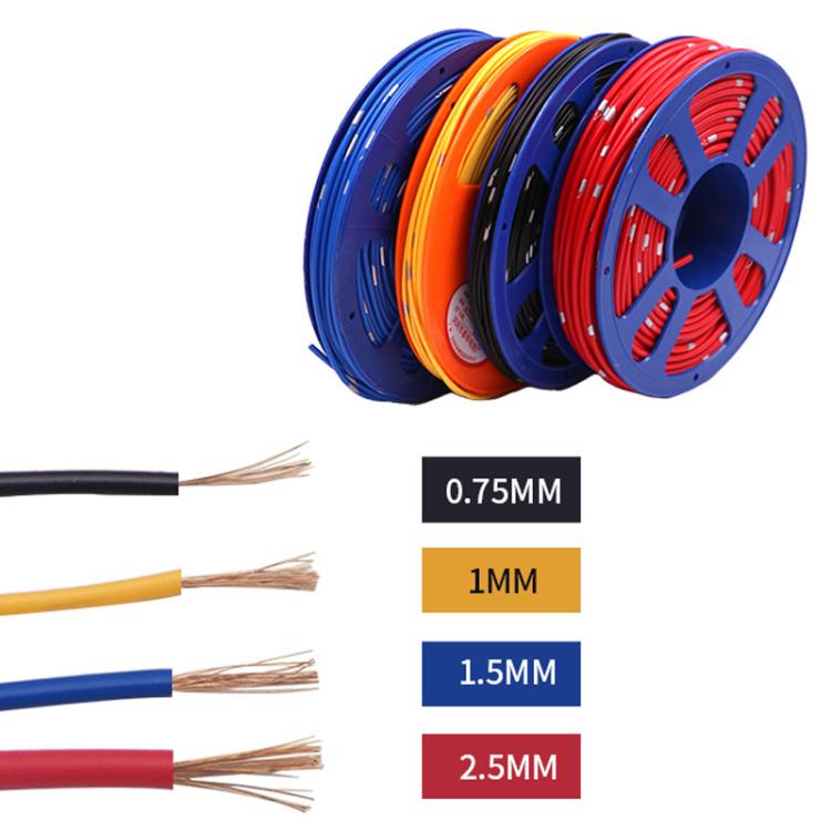 40m Automotive Pure Copper Core Insulated Wire, Specification: 1.5 Square Meters Yellow - DIY Cables by buy2fix | Online Shopping UK | buy2fix