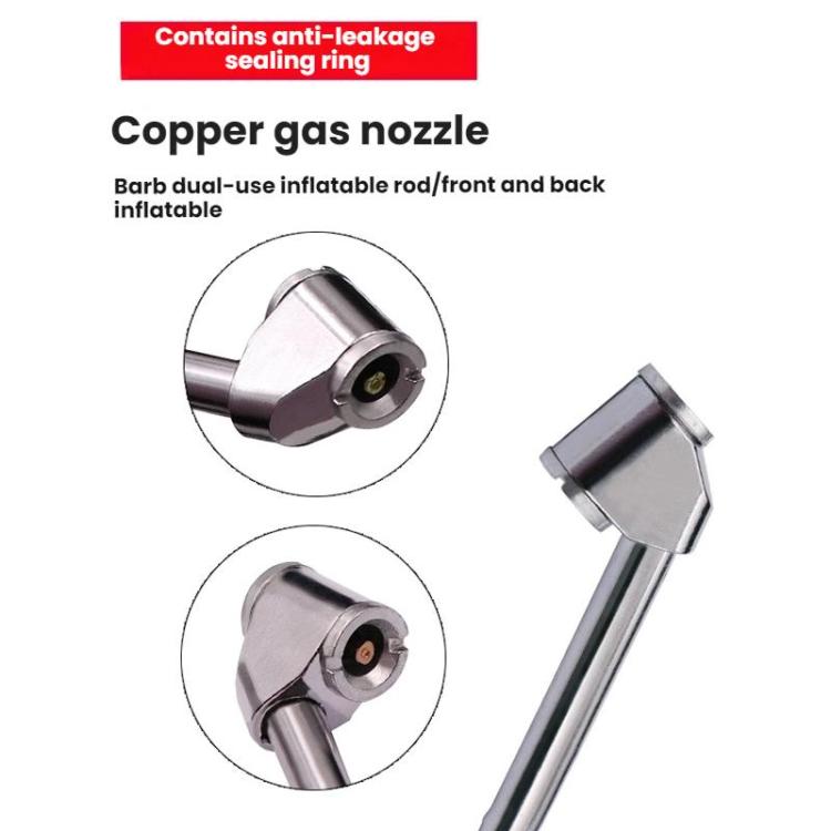 Truck Tire Extended Quick-Inflation Rod With Tire Pressure Gauge(Elbow) - Inflatable Pump by buy2fix | Online Shopping UK | buy2fix