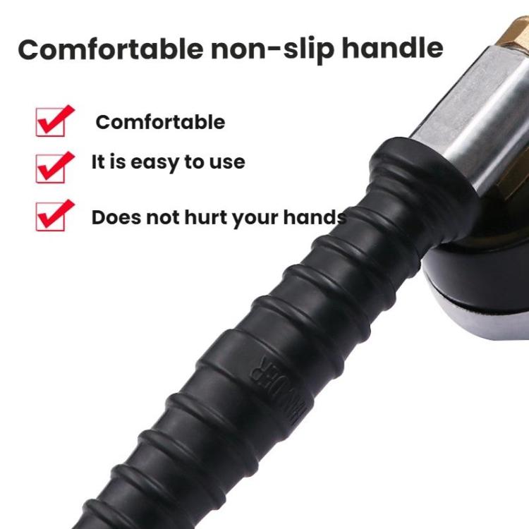 Truck Tire Extended Quick-Inflation Rod With Tire Pressure Gauge(Elbow) - Inflatable Pump by buy2fix | Online Shopping UK | buy2fix