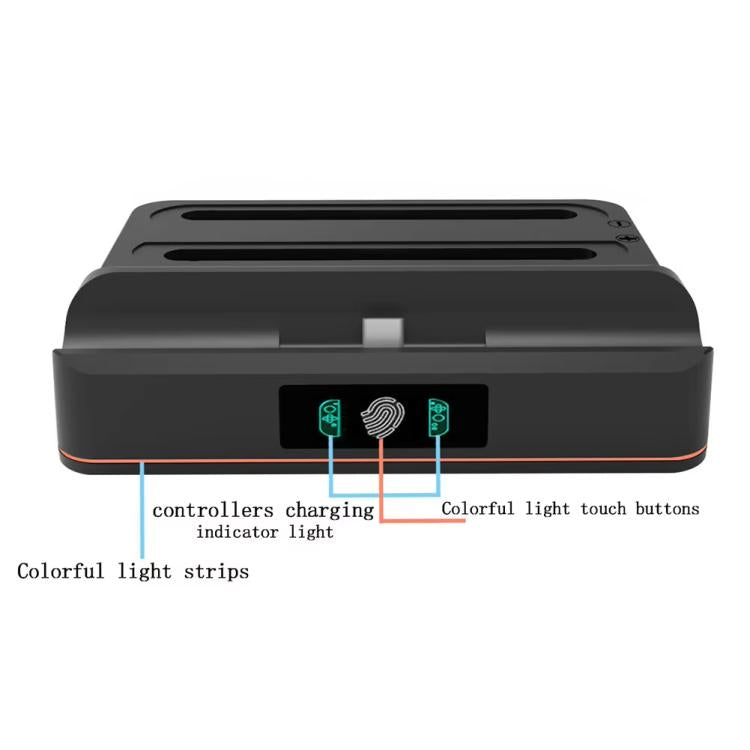 For Nintendo Switch 2 Console Controller KJH Charging Dock Station With 1080P 60Hz HDMI Output(Black) - Charger & Power by KJH | Online Shopping UK | buy2fix