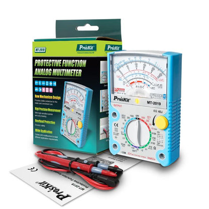 ProsKit MT-2019 Analog Multimeter 24 Range Mechanical High Precision Universal Meter - Digital Multimeter by ProsKit | Online Shopping UK | buy2fix