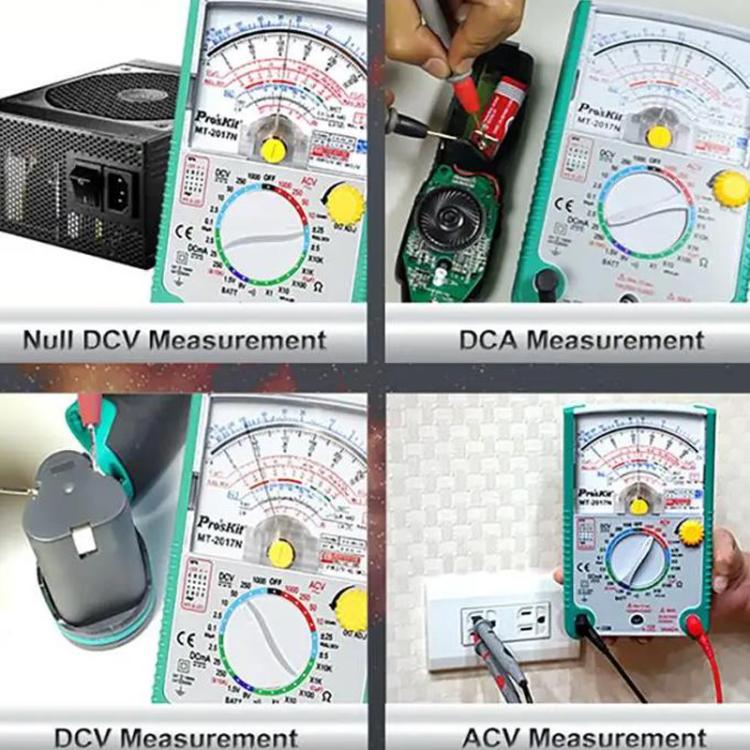 ProsKit MT-2017N Analog Multimeter 26 Range Misoperation-Proof Burn-Proof Electrical Meter - Current & Voltage Tester by ProsKit | Online Shopping UK | buy2fix