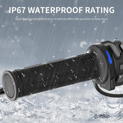 ACC Cable Motorcycle 6-speed Memory Heated Throttle Grip(Rubber) - Grips by WUPP | Online Shopping UK | buy2fix