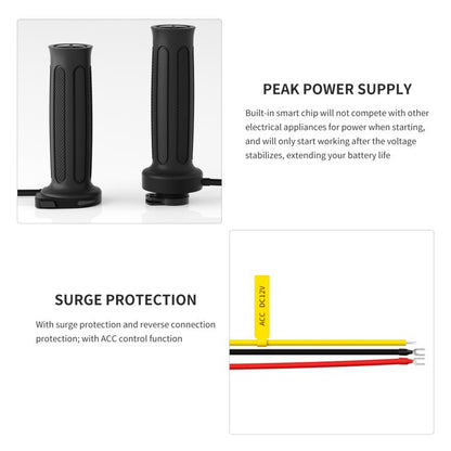 WUPP Integrated ACC Line Motorcycle 6-speed Memory Electric Heating Throttle Handle(Rubber) - Grips by WUPP | Online Shopping UK | buy2fix