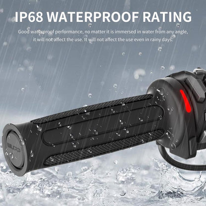 WUPP Integrated ACC Line Motorcycle 6-speed Memory Electric Heating Throttle Handle(Rubber) - Grips by WUPP | Online Shopping UK | buy2fix