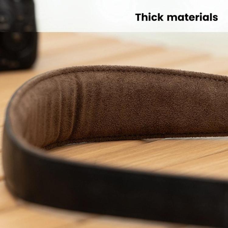 Cwatcun D222 Medium Comfortable DSLR Camera Universal Shoulder Strap Leather Quick Release Strap(Black) - Camera Strap by Cwatcun | Online Shopping UK | buy2fix