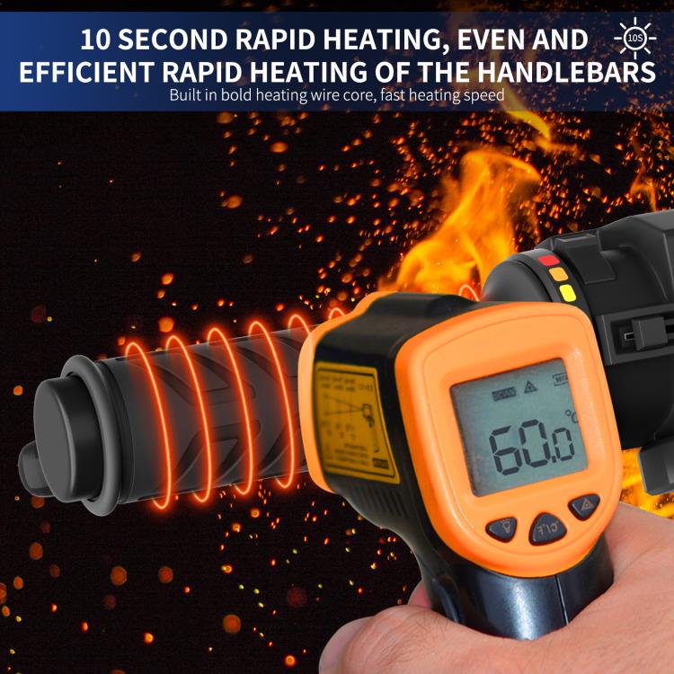 Rainbow Light ATV Heated Handlebars With Memory Function(Dual Switch/Right Hand 25mm) - Grips by buy2fix | Online Shopping UK | buy2fix