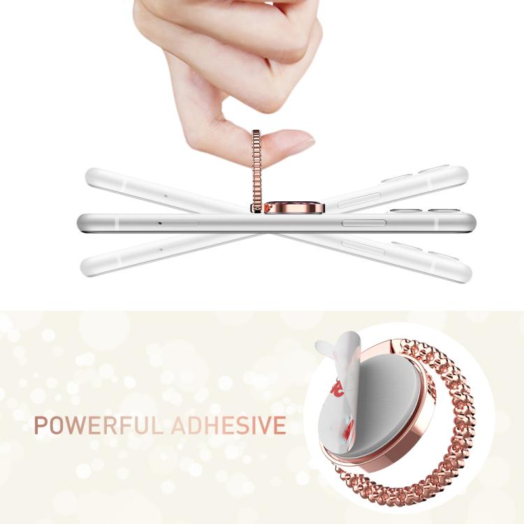 AhaStyle ST11 Aluminum Alloy Ring Buckle Phone Holder Foldable Hands-Free Stand(Gold) - Ring Holder by AhaStyle | Online Shopping UK | buy2fix