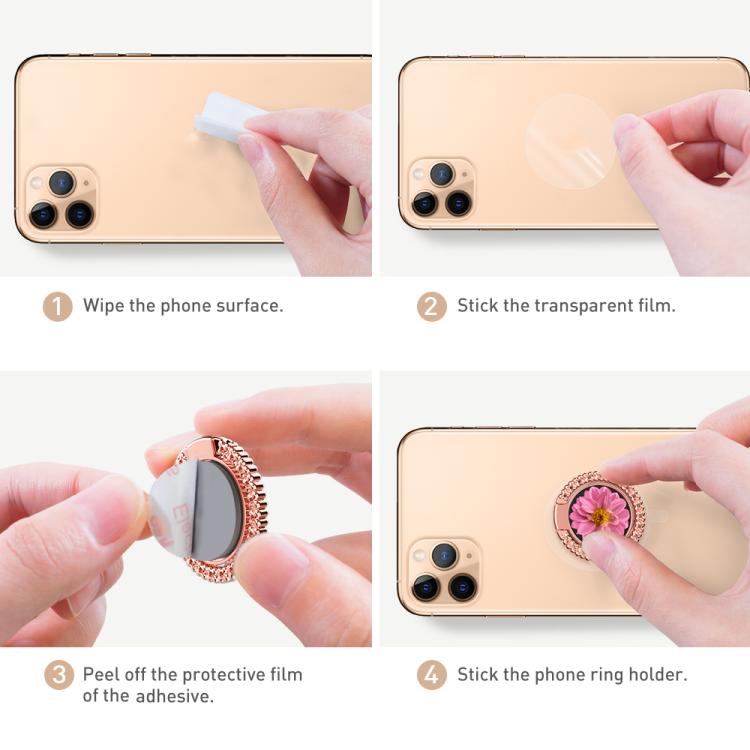 AhaStyle ST11 Aluminum Alloy Ring Buckle Phone Holder Foldable Hands-Free Stand(Dark Gray) - Ring Holder by AhaStyle | Online Shopping UK | buy2fix