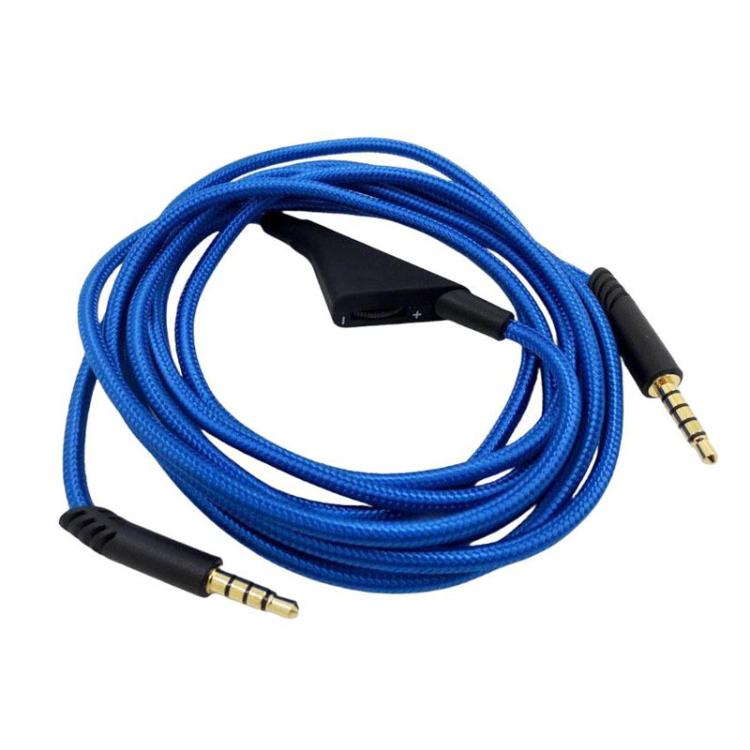 For Logitech Astro A10 / A40 / A30 Gaming Headset Cable Braided Audio Cable, Style: Blue Tuning - Headset Accessories by buy2fix | Online Shopping UK | buy2fix