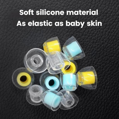 6pcs /Box Food Grade Liquid Silicone Ear Tips HIFI Earphones Earbuds(Transparent Yellow) - Anti-dust & Ear Caps by buy2fix | Online Shopping UK | buy2fix