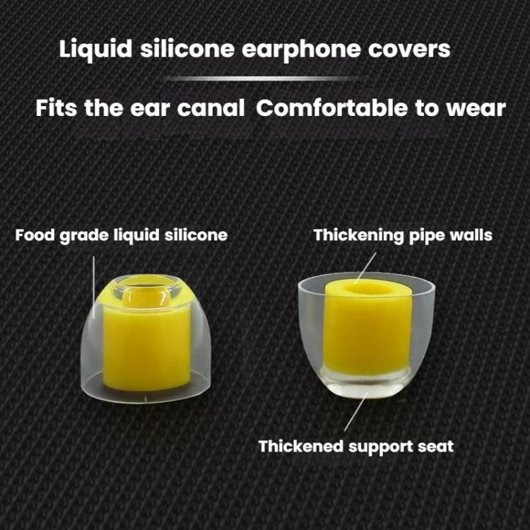 6pcs /Box Food Grade Liquid Silicone Ear Tips HIFI Earphones Earbuds(Transparent) - Anti-dust & Ear Caps by buy2fix | Online Shopping UK | buy2fix