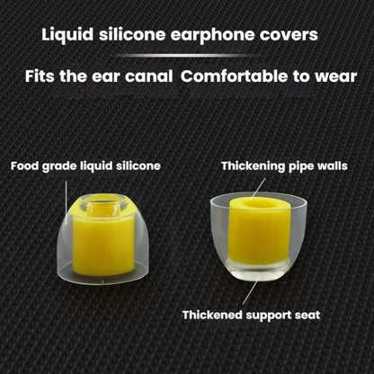 6pcs /Box Food Grade Liquid Silicone Ear Tips HIFI Earphones Earbuds(Transparent) - Anti-dust & Ear Caps by buy2fix | Online Shopping UK | buy2fix