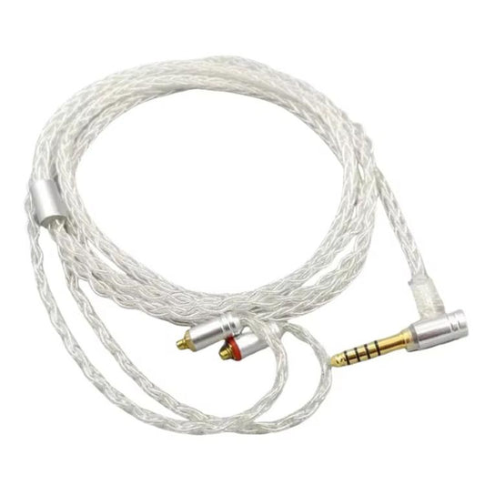 1.2m 8 Core Single Crystal Copper Silver Plated MMCX Headphone Upgrade Cable, For Shure SE215 / SE535 / SE846 / UE900, Color: Transparent 4.4mm Balance - Headset Accessories by buy2fix | Online Shopping UK | buy2fix