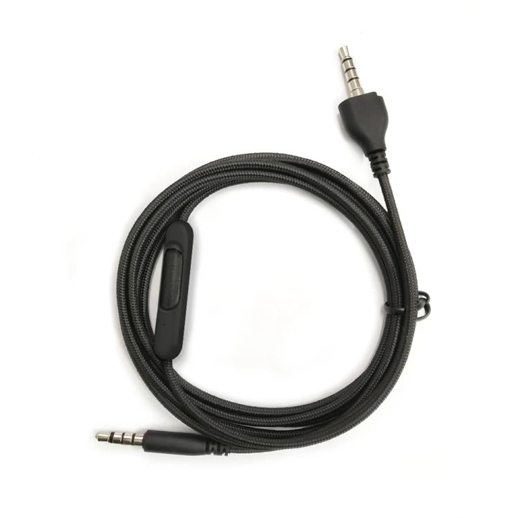 For Alienware AW920H Gaming Headset Cable Audio Microphone Cable, Length: 1.8m(Black) - Headset Accessories by buy2fix | Online Shopping UK | buy2fix