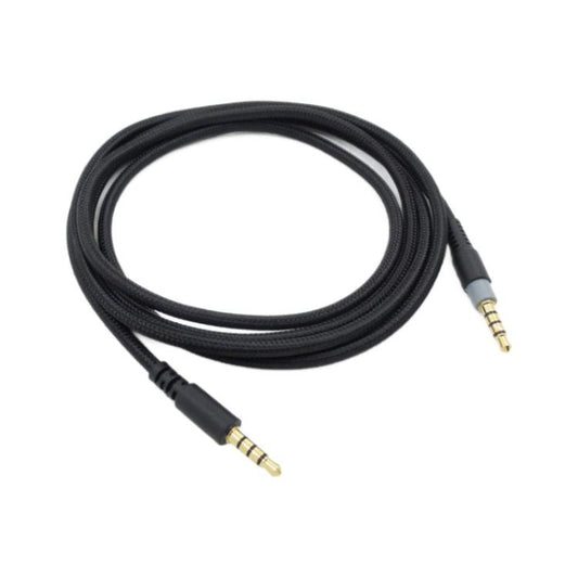 For Kingston HyperX Cloud Alpha / Mix 3.5mm Male To Male Headset Recorder Cable, Size: 1.5m(Black) - Headset Accessories by buy2fix | Online Shopping UK | buy2fix