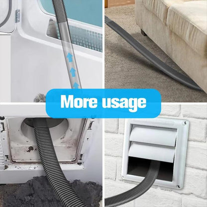 32mm Diameter Vacuum Cleaner Hose Kit For Dryer Vent Cleaning Flexible Flat Tubing Accessory - Other Accessories by buy2fix | Online Shopping UK | buy2fix
