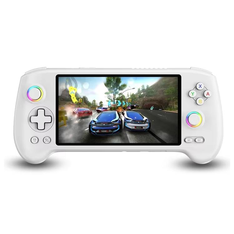 ANBERNIC RG557 Handheld Game Console 5.48-Inch AMOLED Screen Android 14 Video Game Player 12+128G(White) - Pocket Console by ANBERNIC | Online Shopping UK | buy2fix
