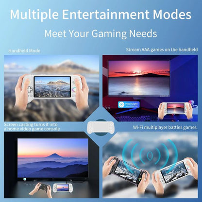 ANBERNIC RG557 Handheld Game Console 5.48-Inch AMOLED Screen Android 14 Video Game Player 12+256G(White) - Pocket Console by ANBERNIC | Online Shopping UK | buy2fix